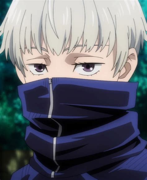 He has light blue hair, styled with a neat left-sided part and thin eyebrows. . Jujutsu kaisen wikia